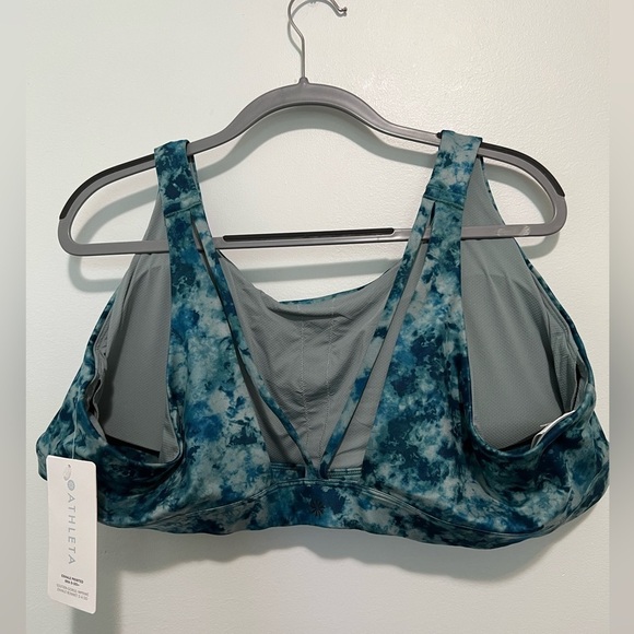 010. Athleta Exhale Printed Bra D-DD Sports Bra 3X - Picture 11 of 16